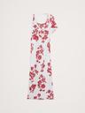 stretch-crepe asymmetrical open-back maxi dress