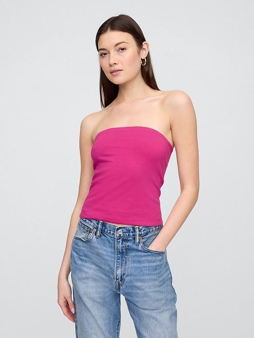 stretch jersey tube top