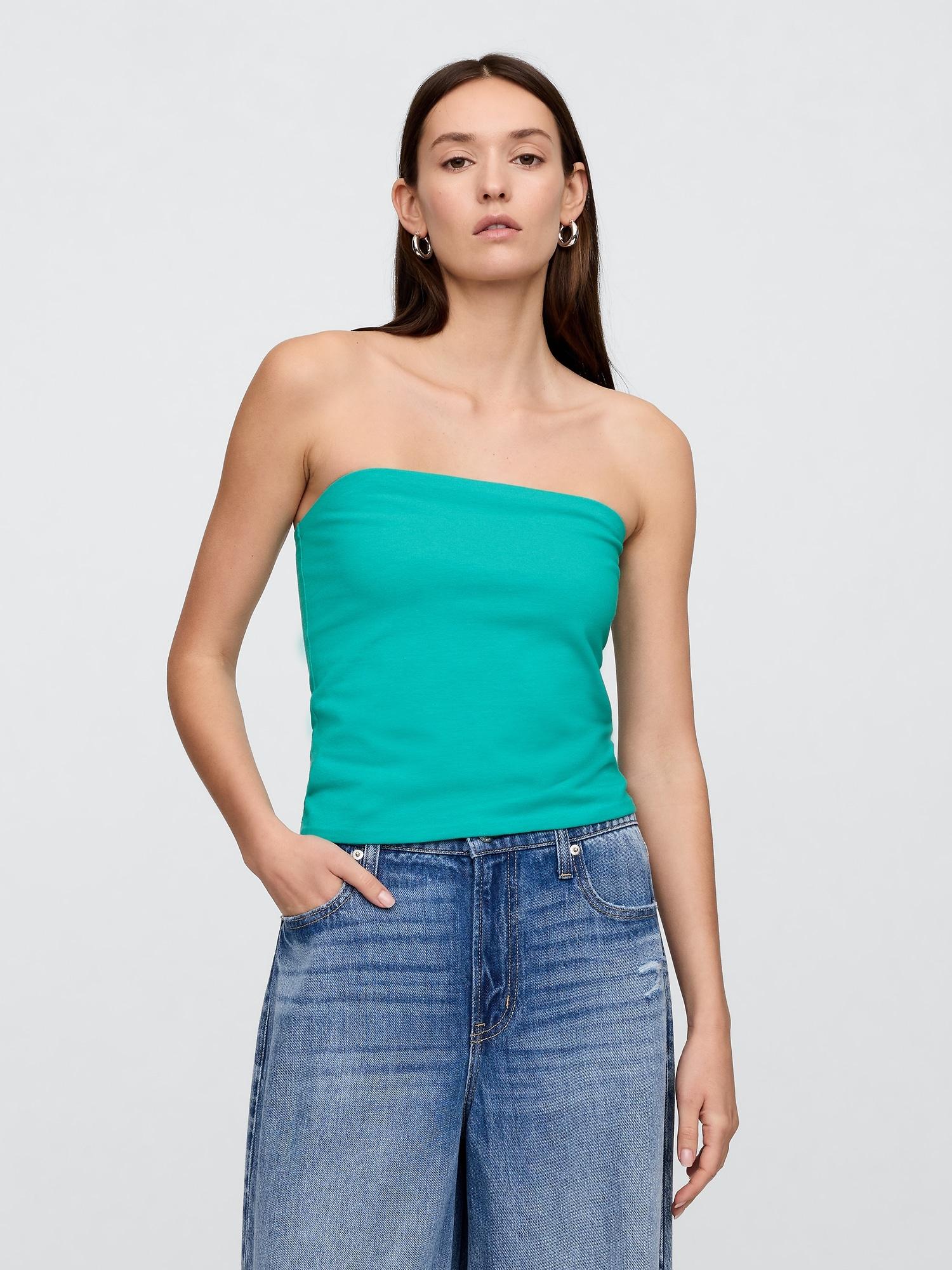 stretch jersey tube top