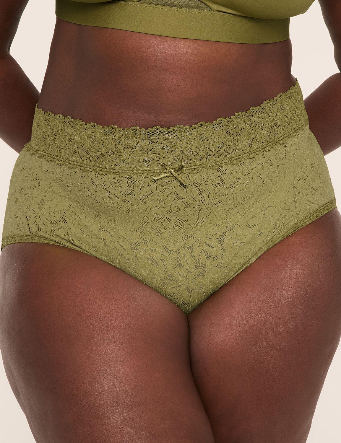 stretch lace high-leg brief panty