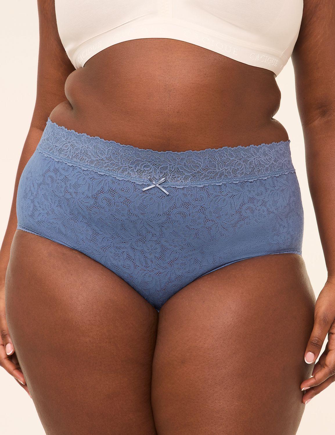 stretch lace high-leg brief panty