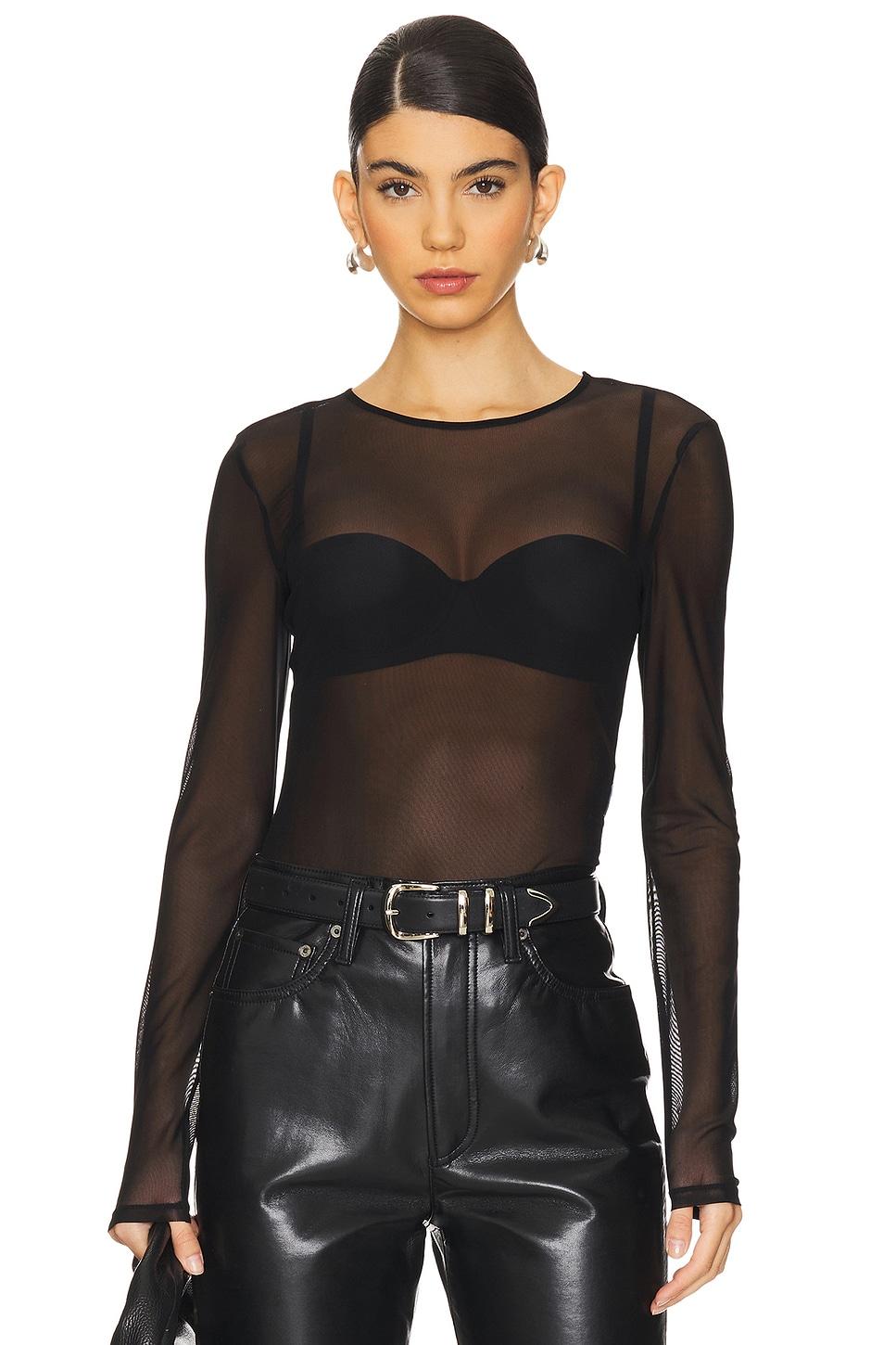 stretch mesh bodysuit