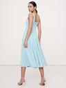stretch-sateen square-neck long midi dress