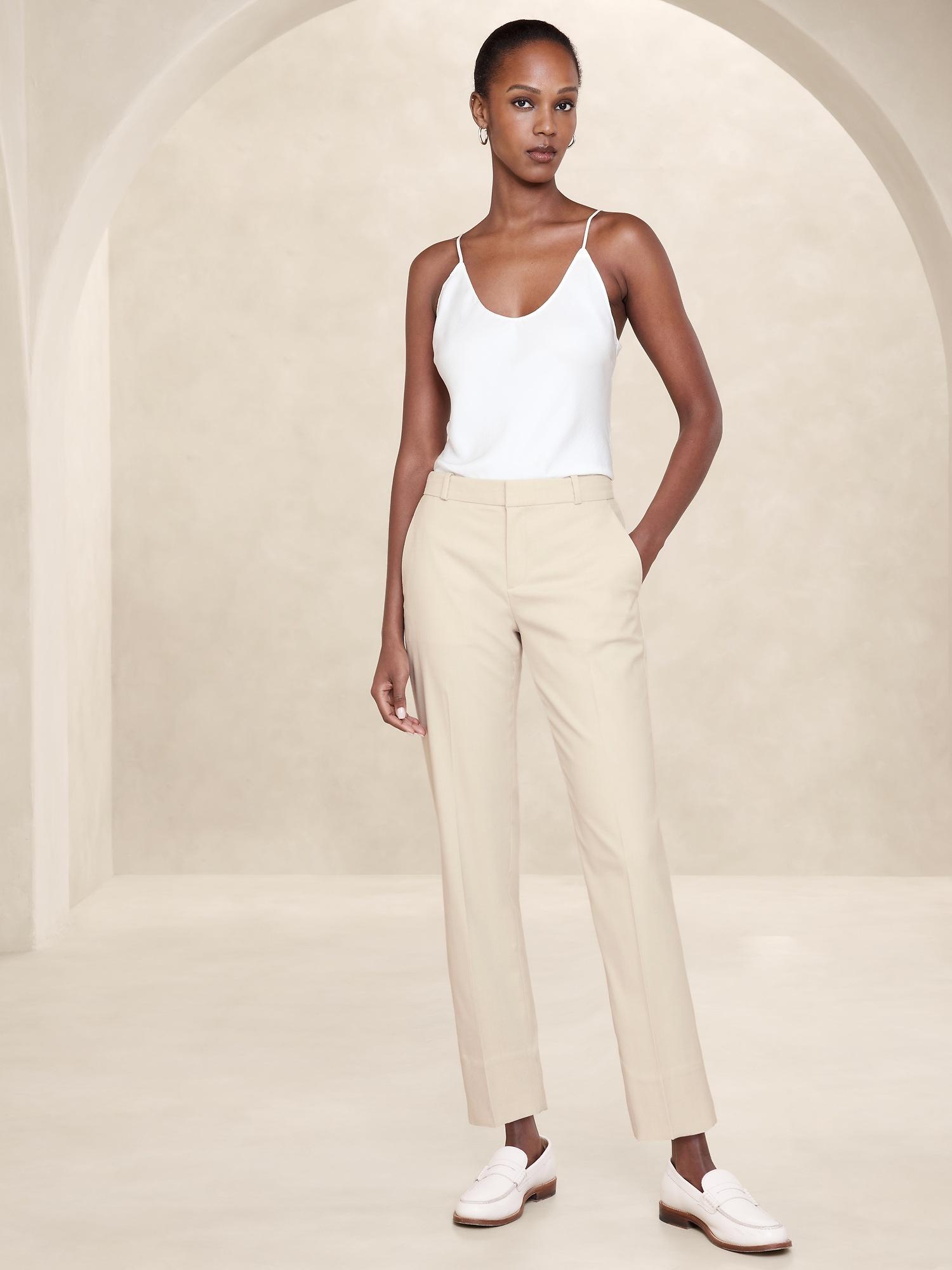 stretch twill avery straight pant