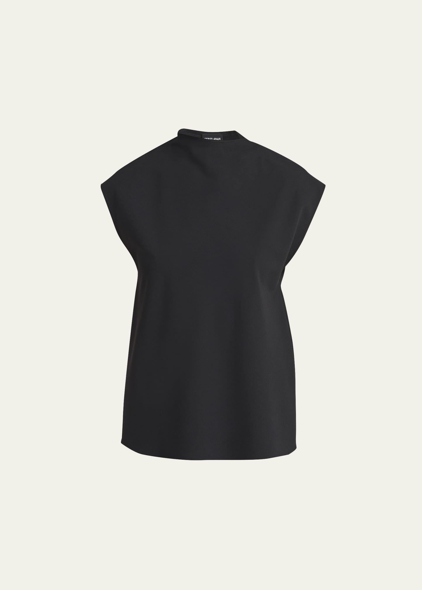 stretch wool scarf top