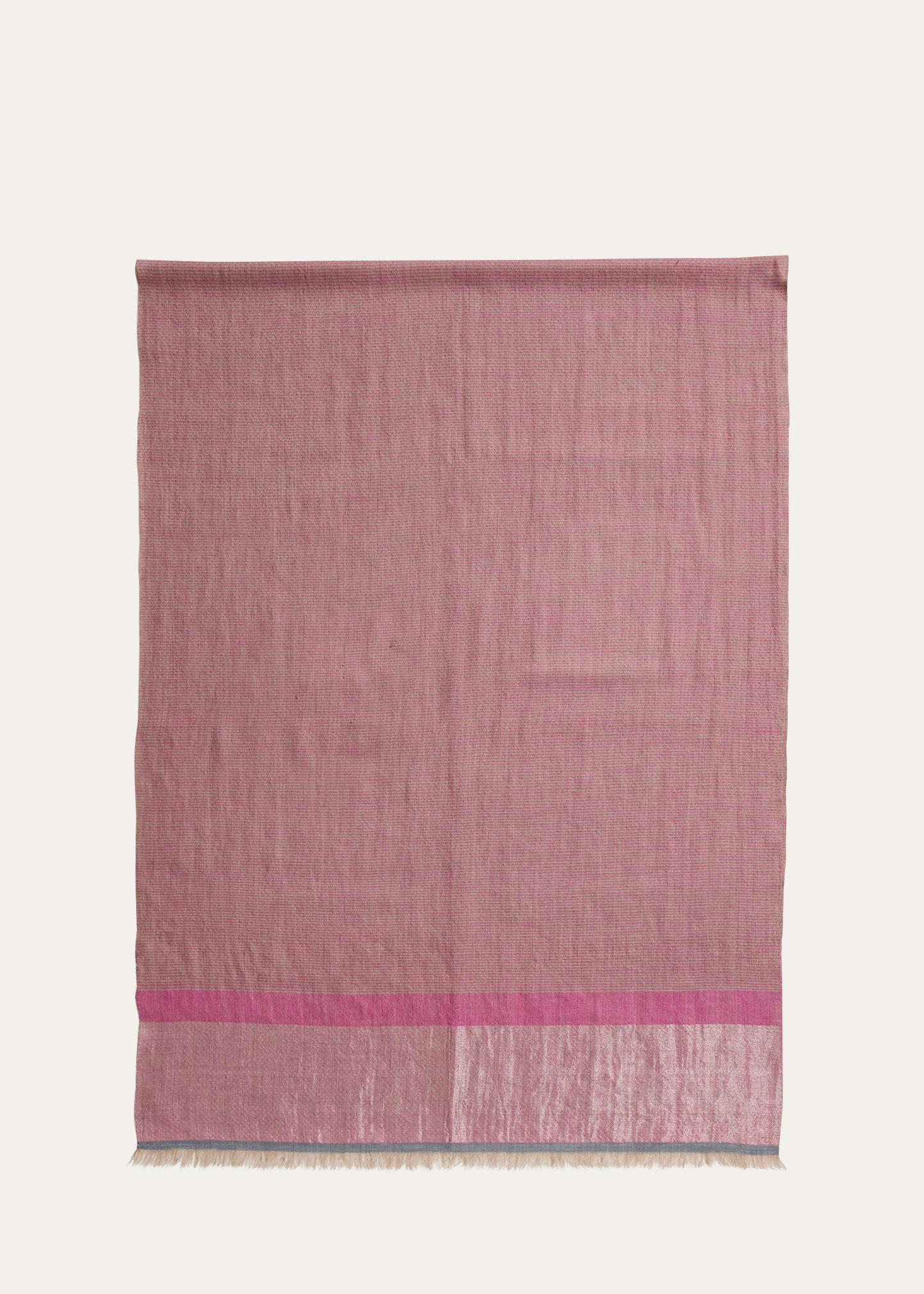 stria diamond weave cashmere stole