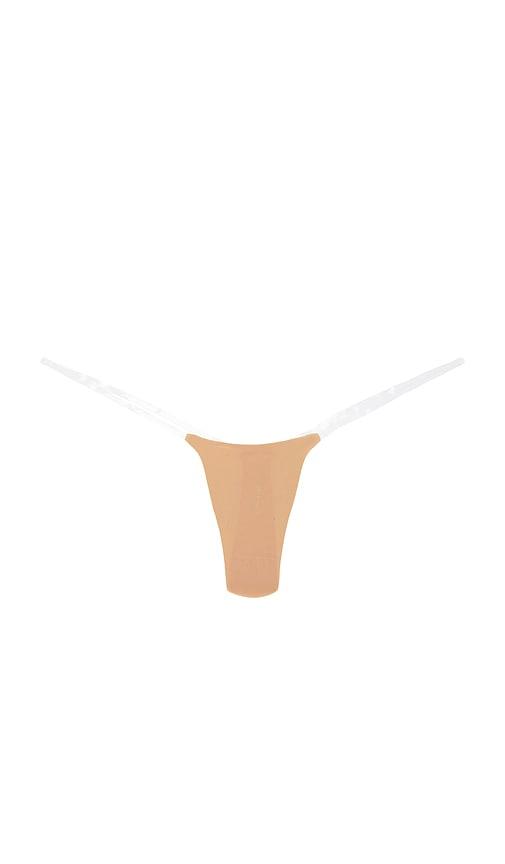 stringys nude invisible underwear in tan.