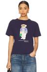 stripe bear tee