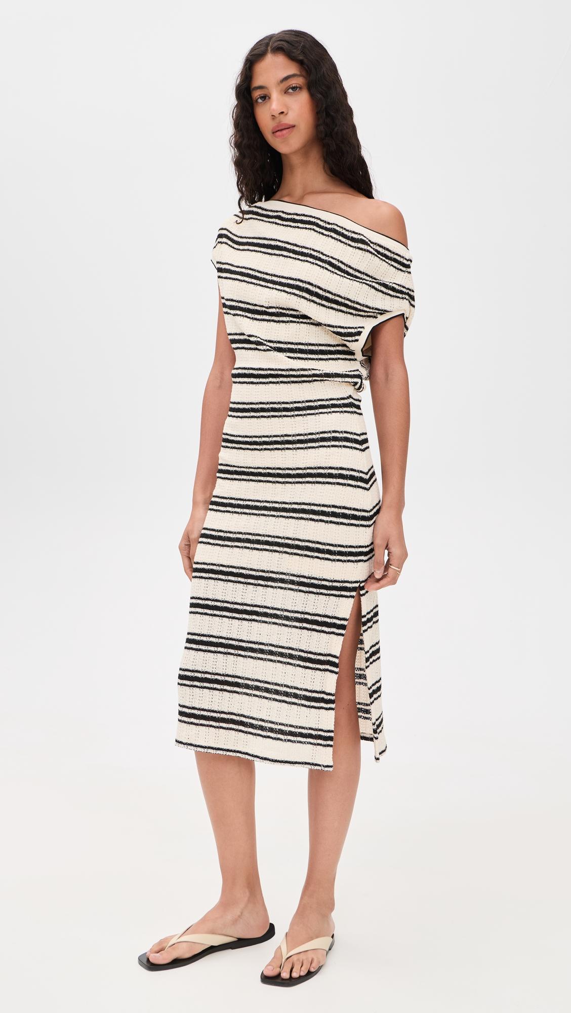 stripe chet dress