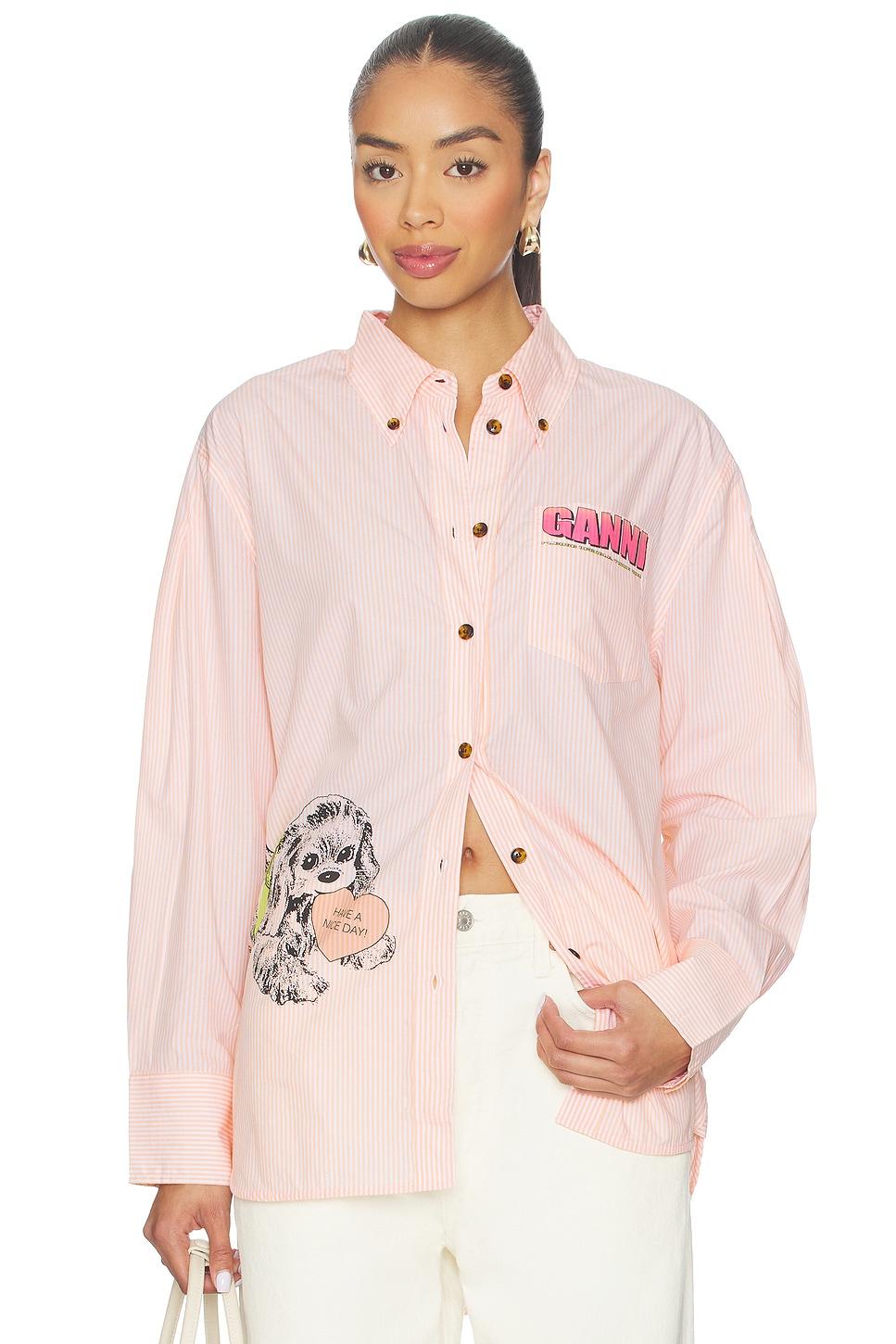 stripe cotton oversized shirt