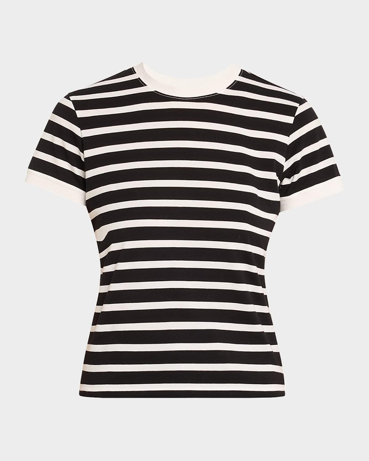 stripe crewneck baby tee