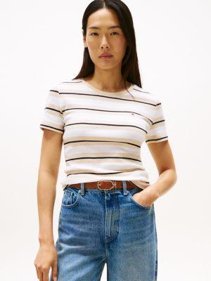 stripe crewneck t-shirt