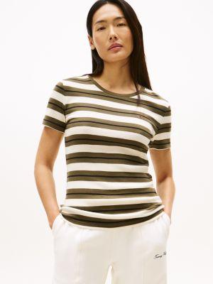 stripe crewneck t-shirt