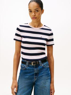 stripe crewneck t-shirt
