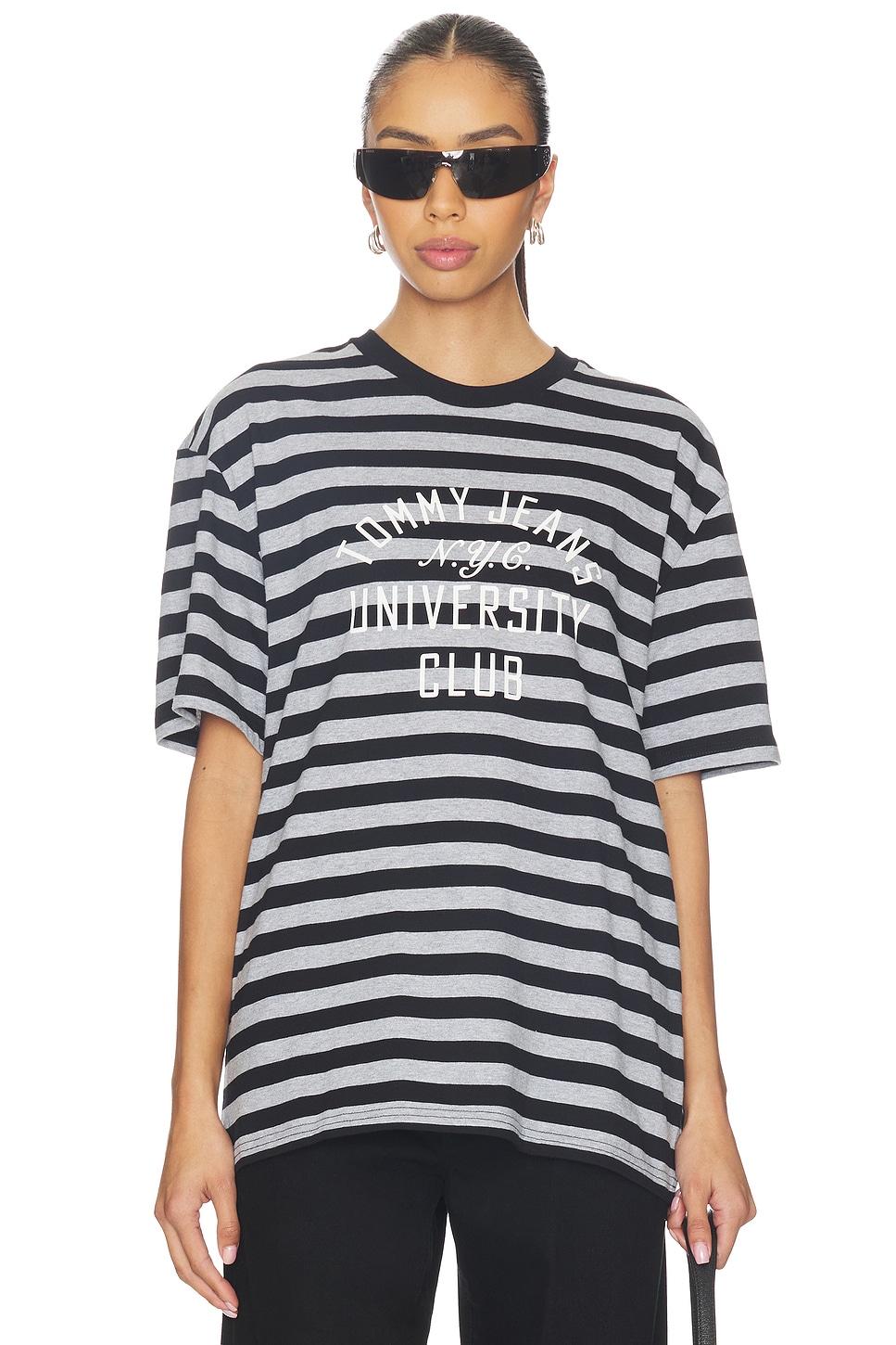 stripe graphic tee
