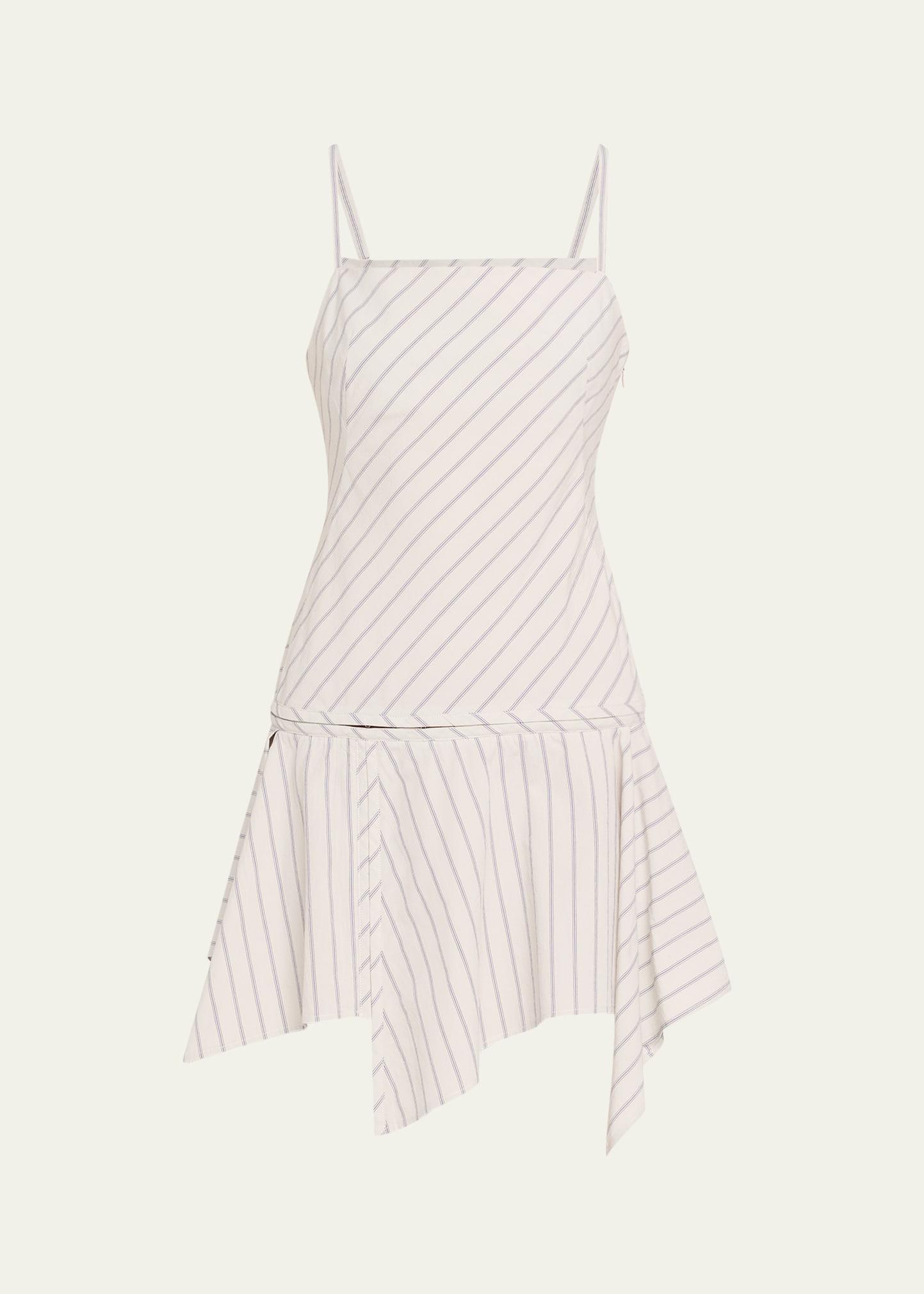 stripe hooks mini dress