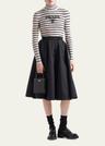 stripe logo-intarsia turtleneck sweater
