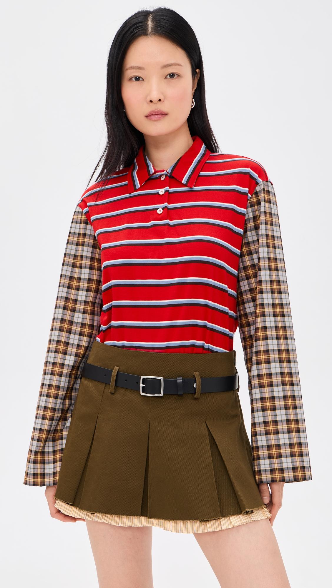 stripe long sleeve top