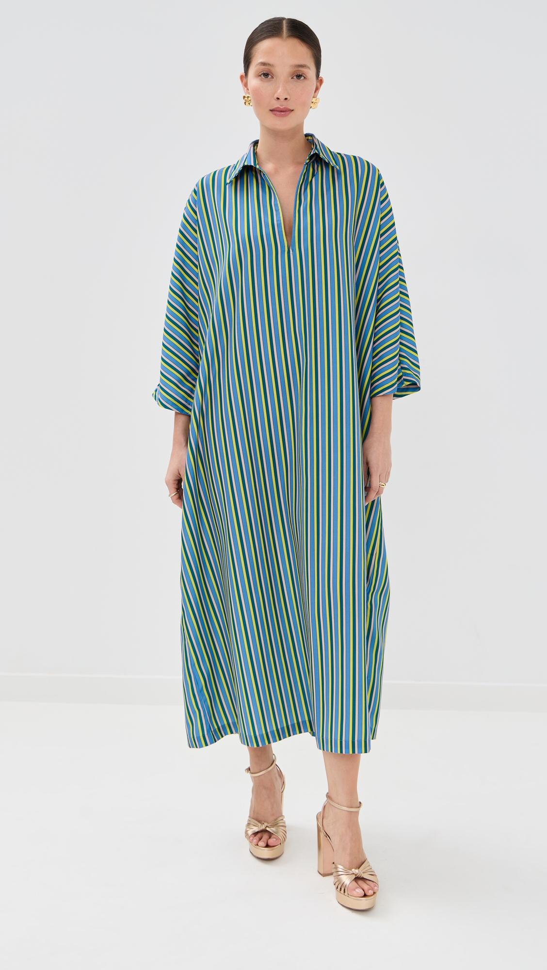 stripe maxi everyday dress