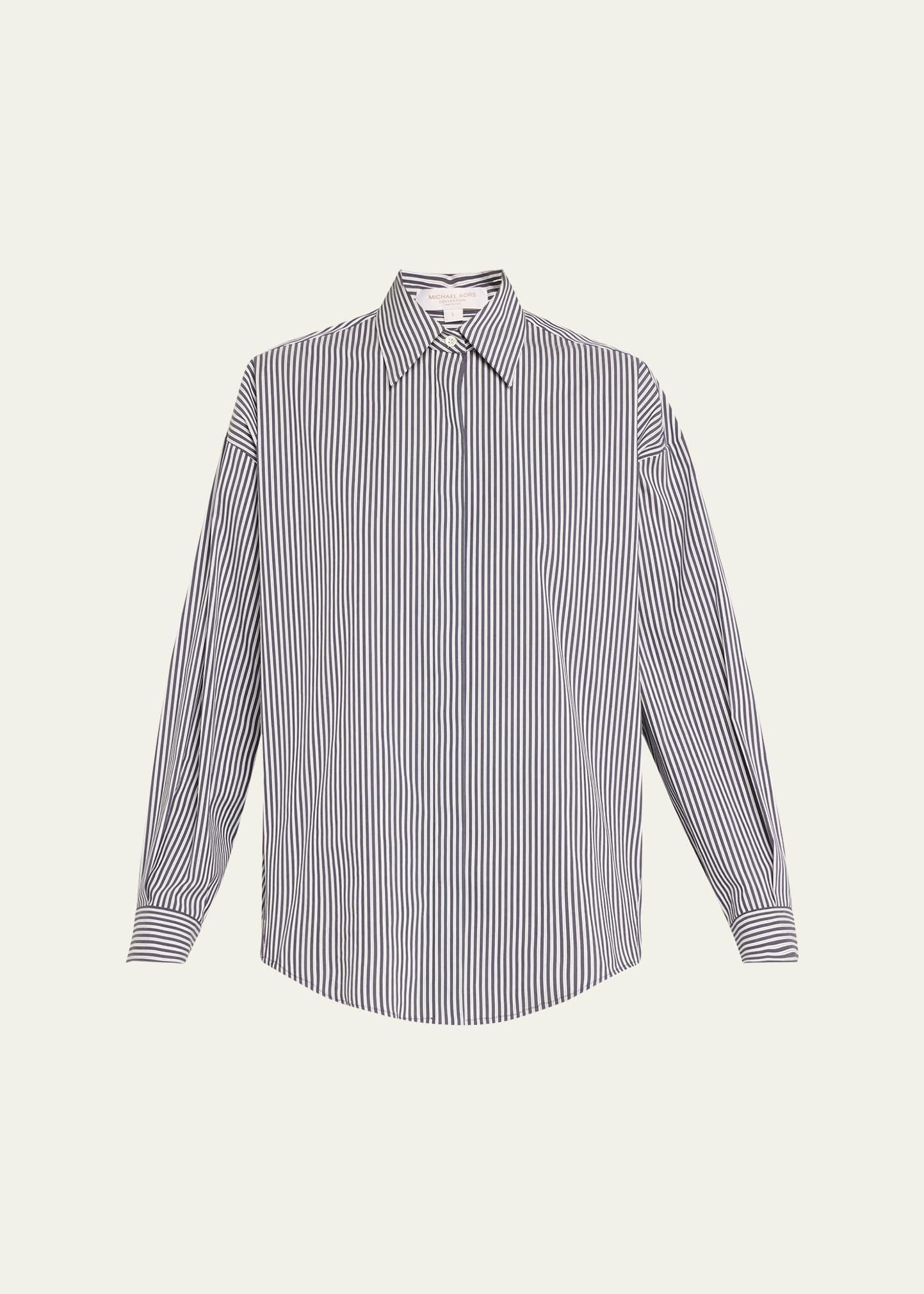 stripe oversized wedge shirt