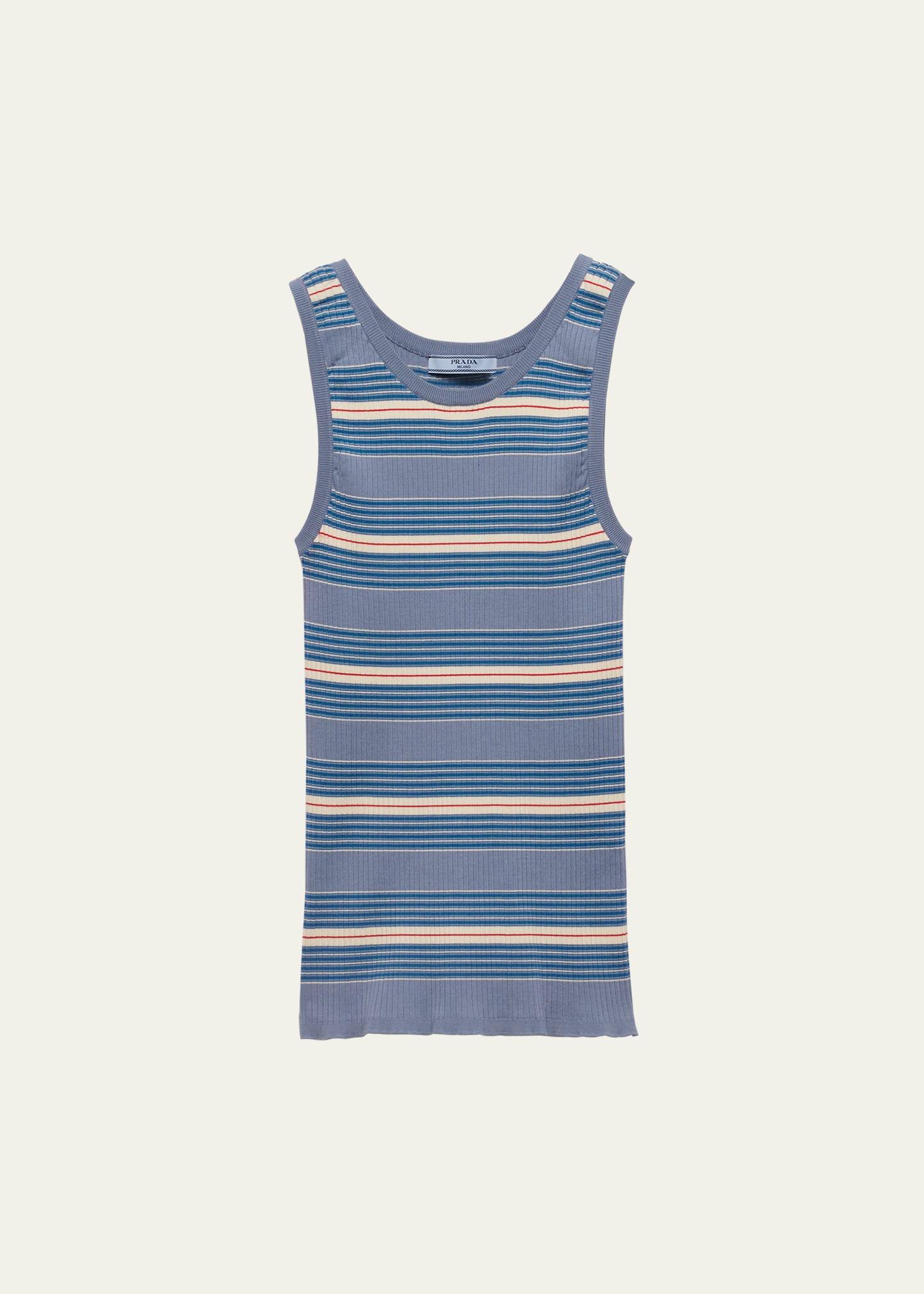 stripe ribbed tank top