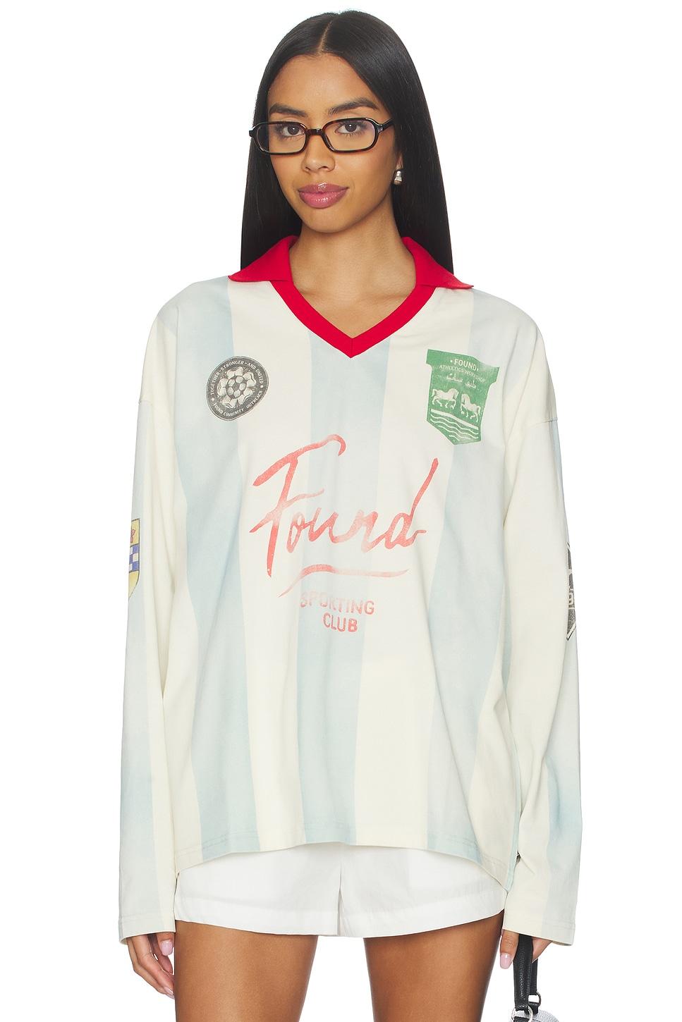 stripe sport jersey top