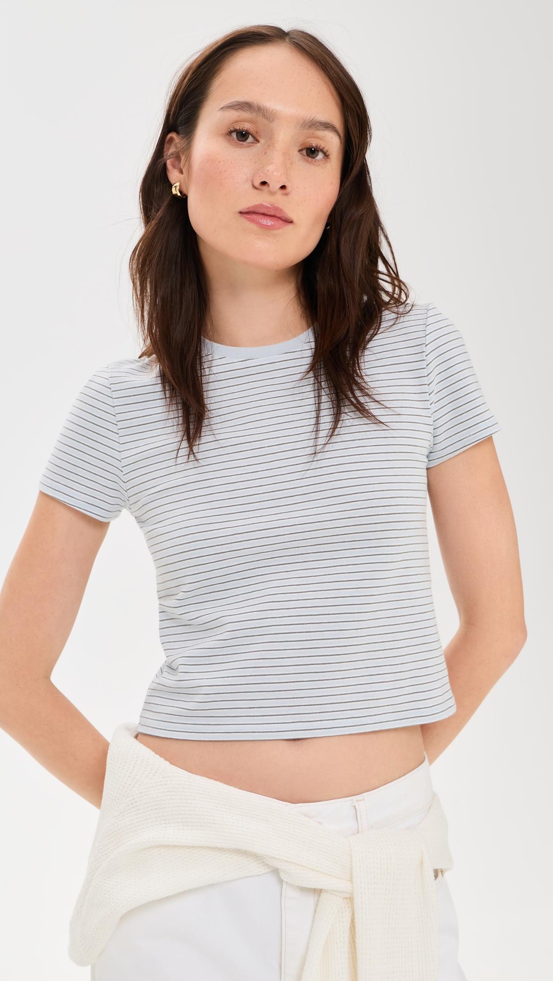 striped baby tee