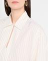 striped collared top