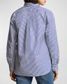striped long-sleeve cotton blouse