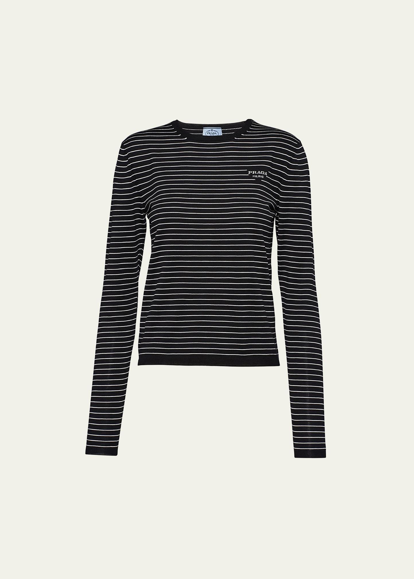 striped long-sleeve shirt