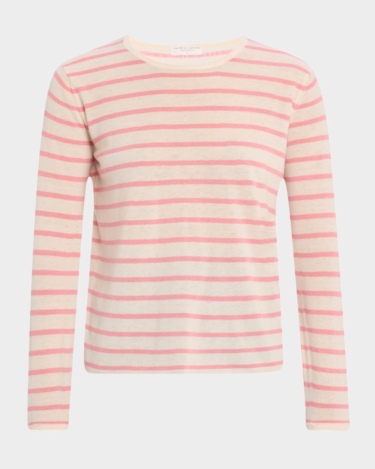 striped machine-washable cashmere sweater