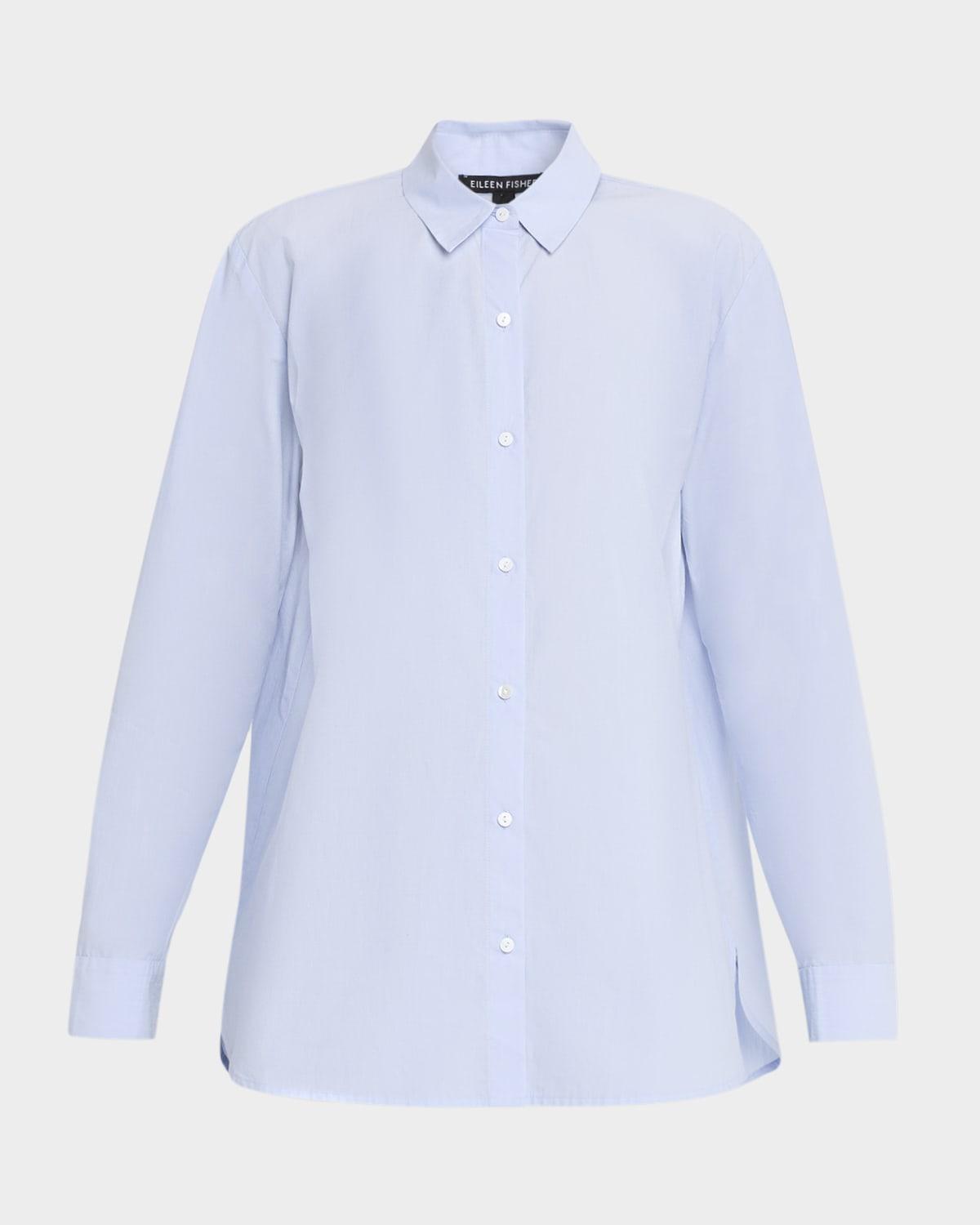 striped organic cotton poplin shirt