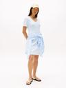 striped ribbed v-neck t-shirt dress