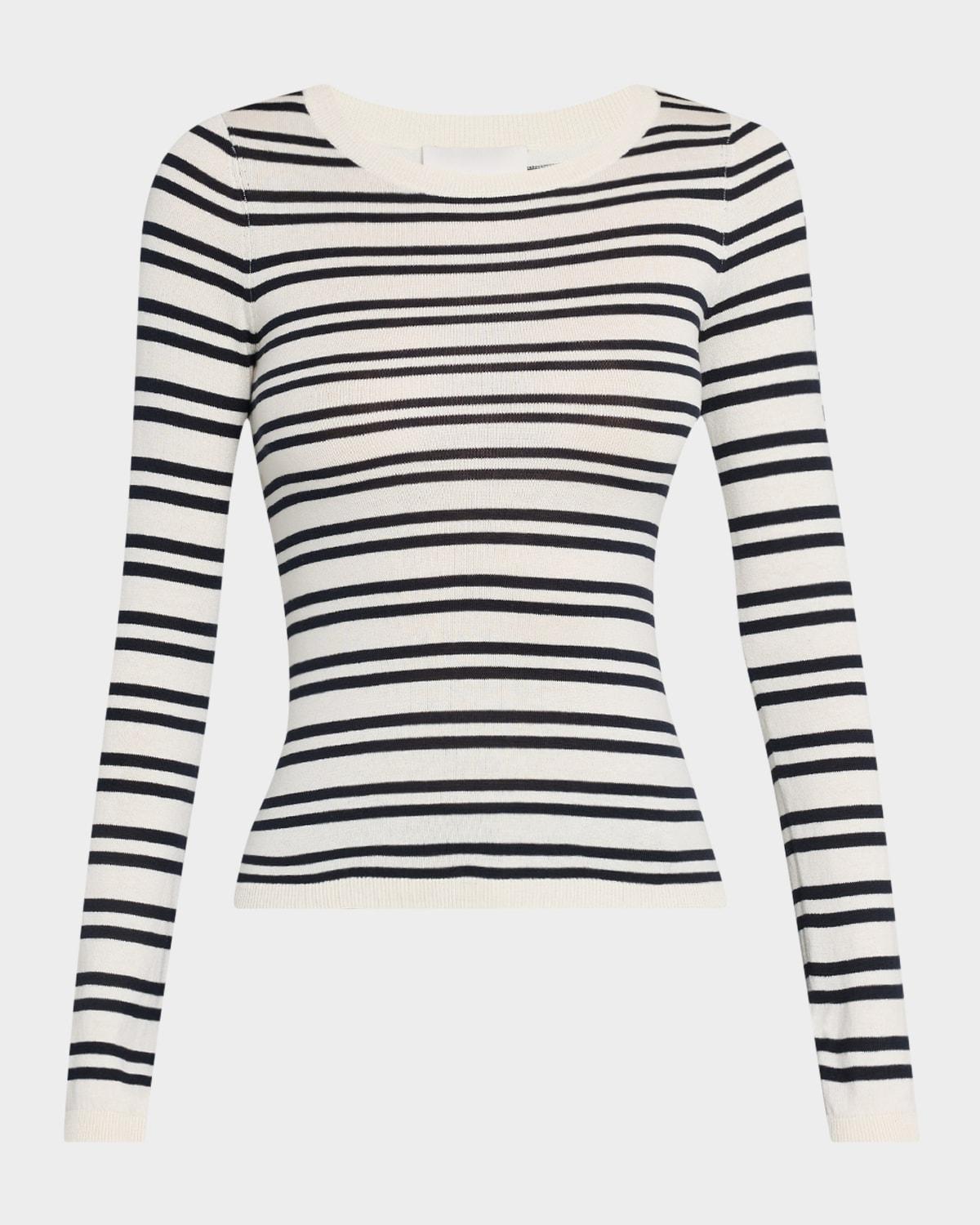 striped second skin top