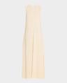 striped woven sleeveless maxi dress