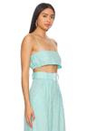 structured bandeau crop top