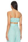 structured bandeau crop top