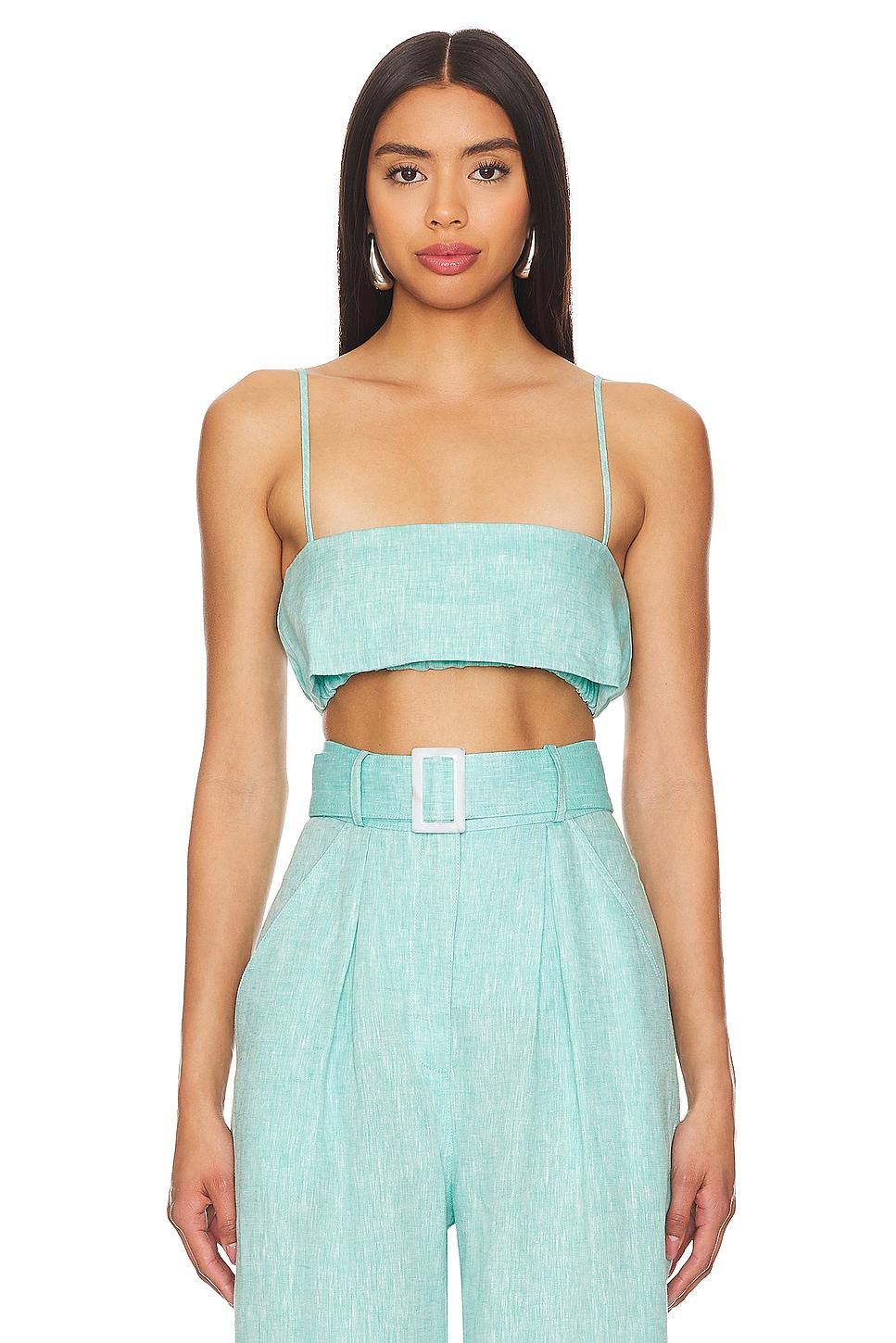 structured bandeau crop top