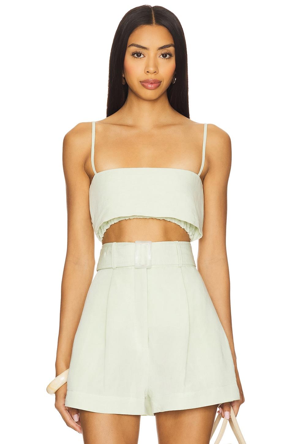 structured bandeau crop top