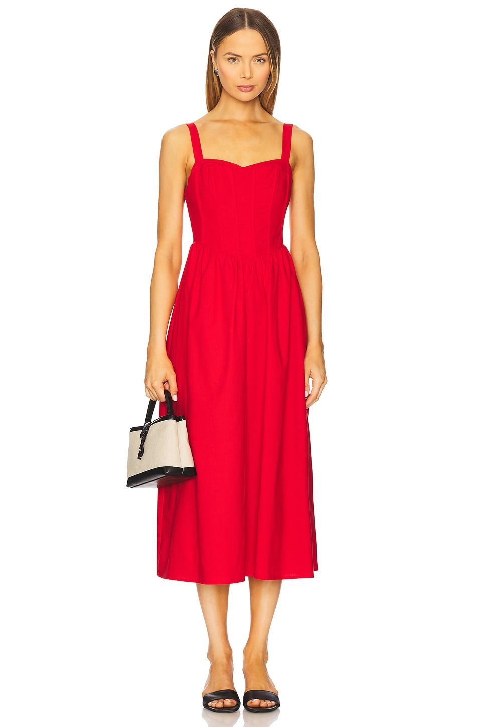 structured linen dress
