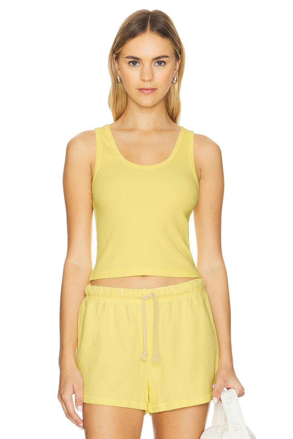 structured rib bra friendly tank top