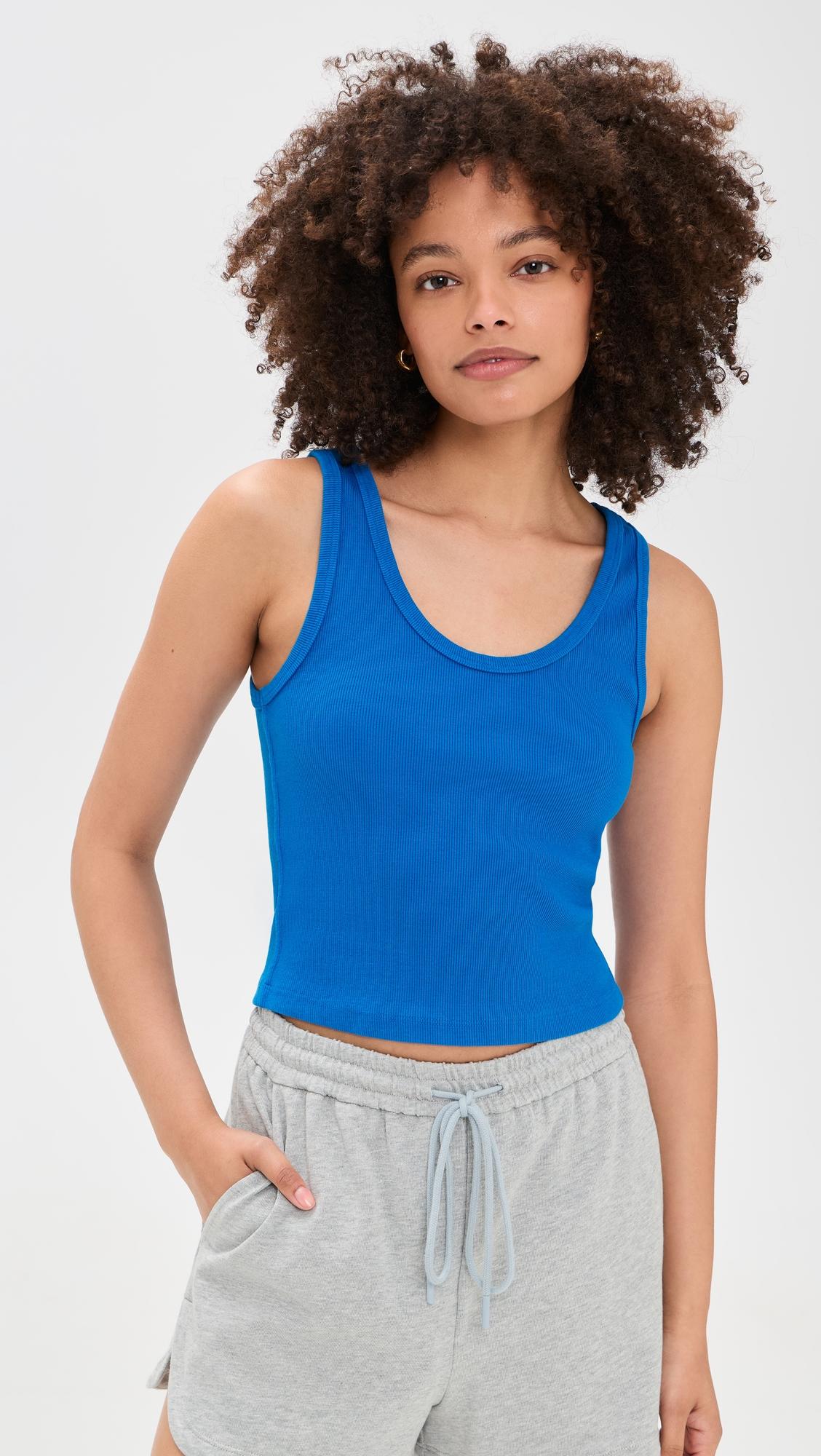 structured rib bra friendly tank