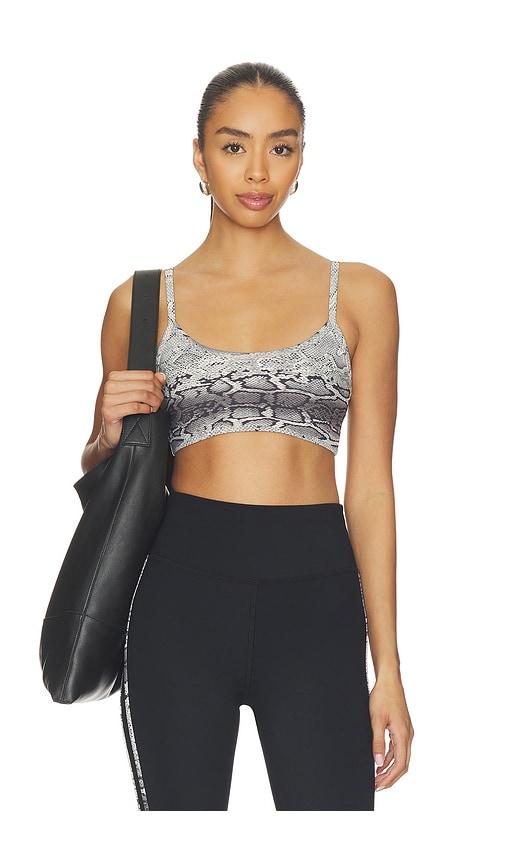 strut-this the cher sports bra in grey.