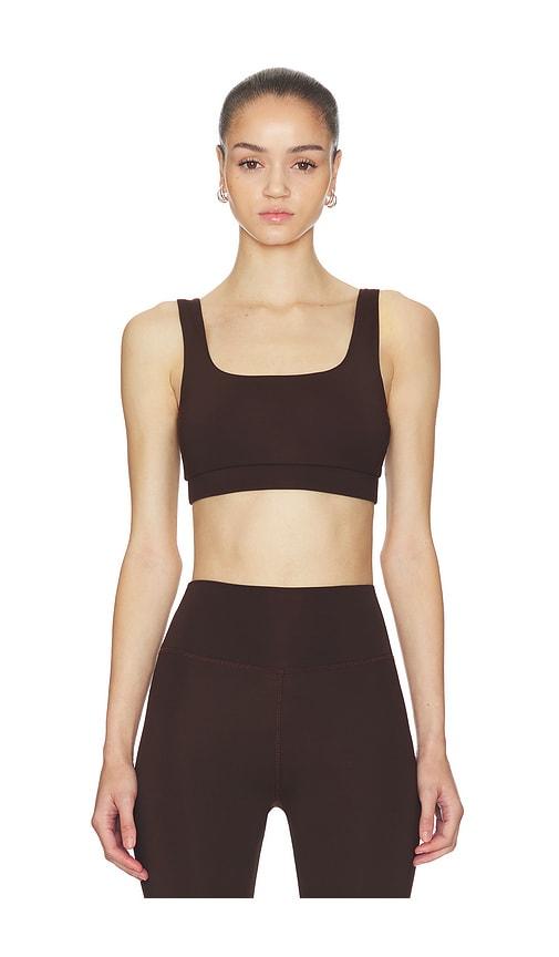strut-this the jolie sports bra in brown.