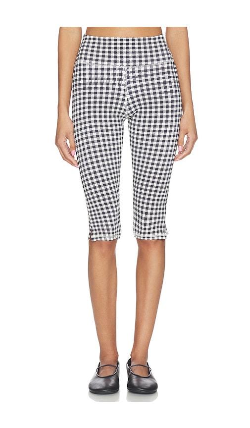 strut-this the wren capri legging in black,white.