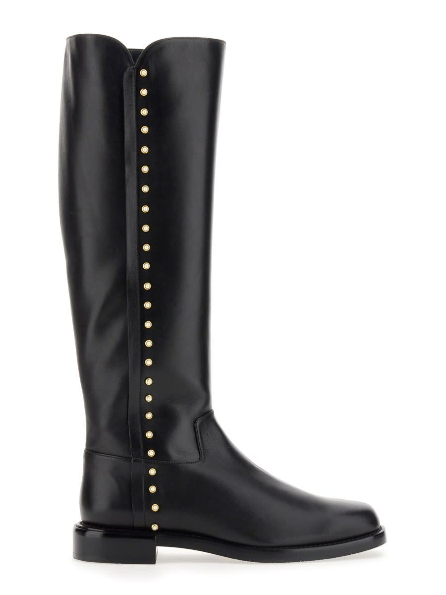 stuart weitzman boot pearl riding