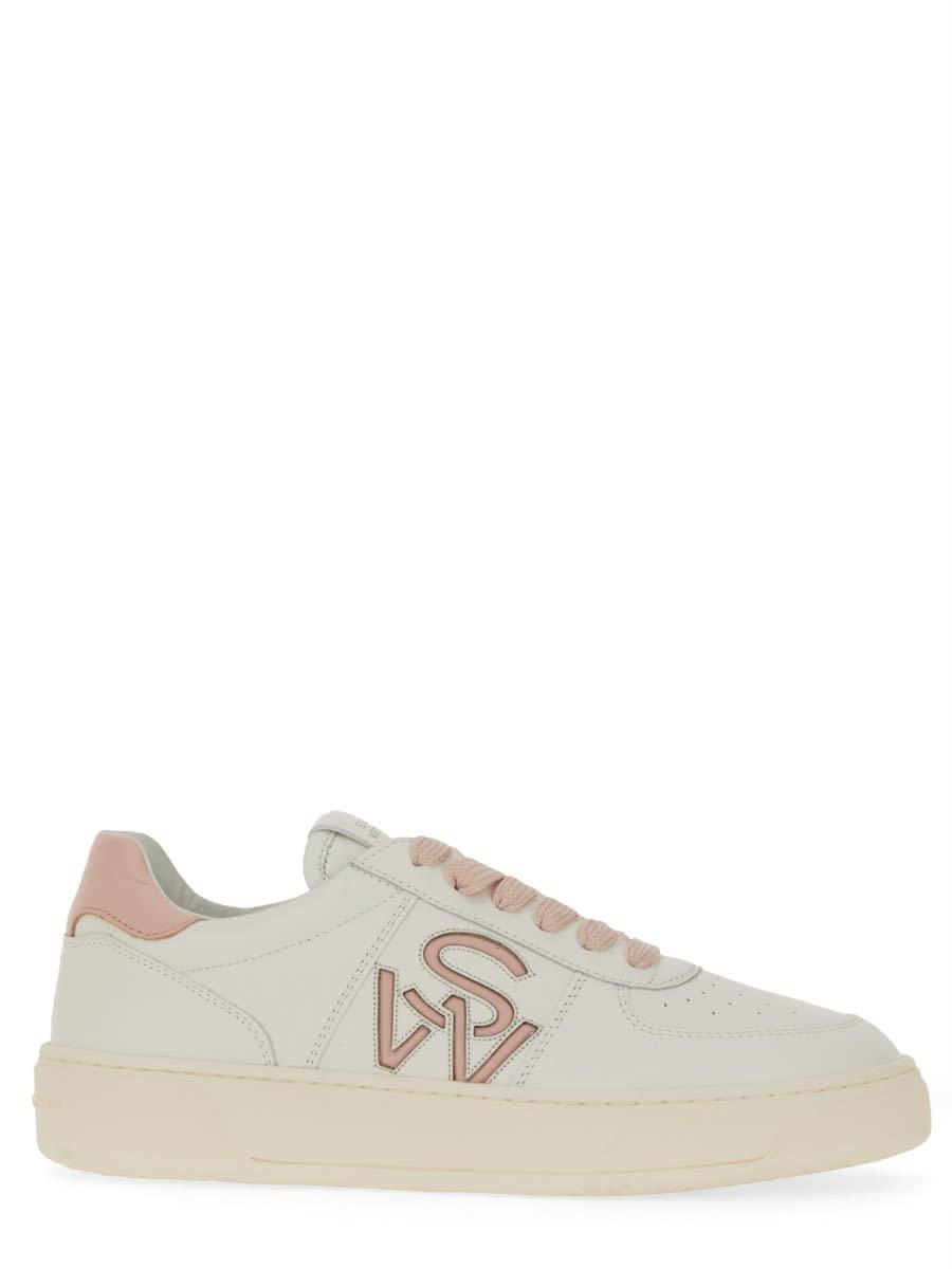 stuart weitzman sneaker with logo