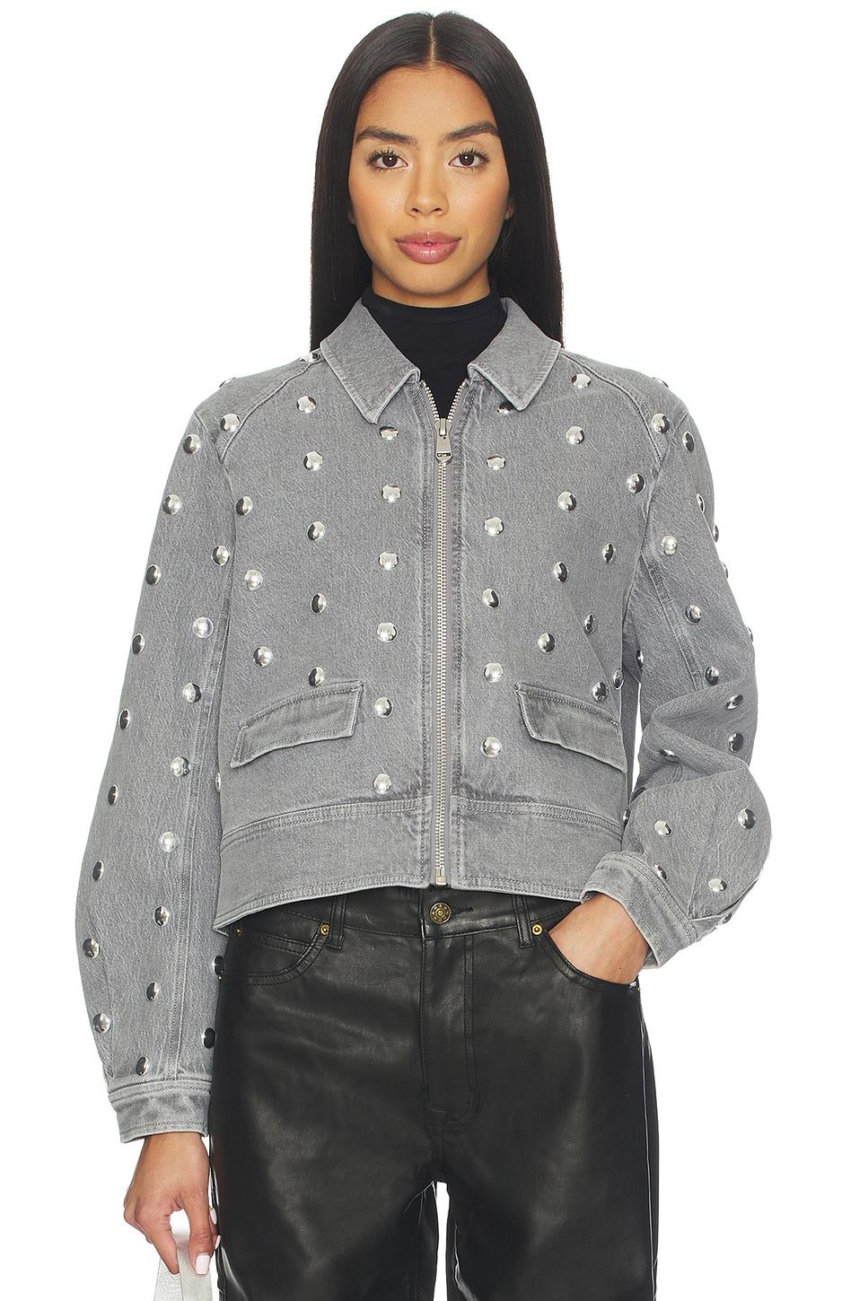 studded denim harriet jacket