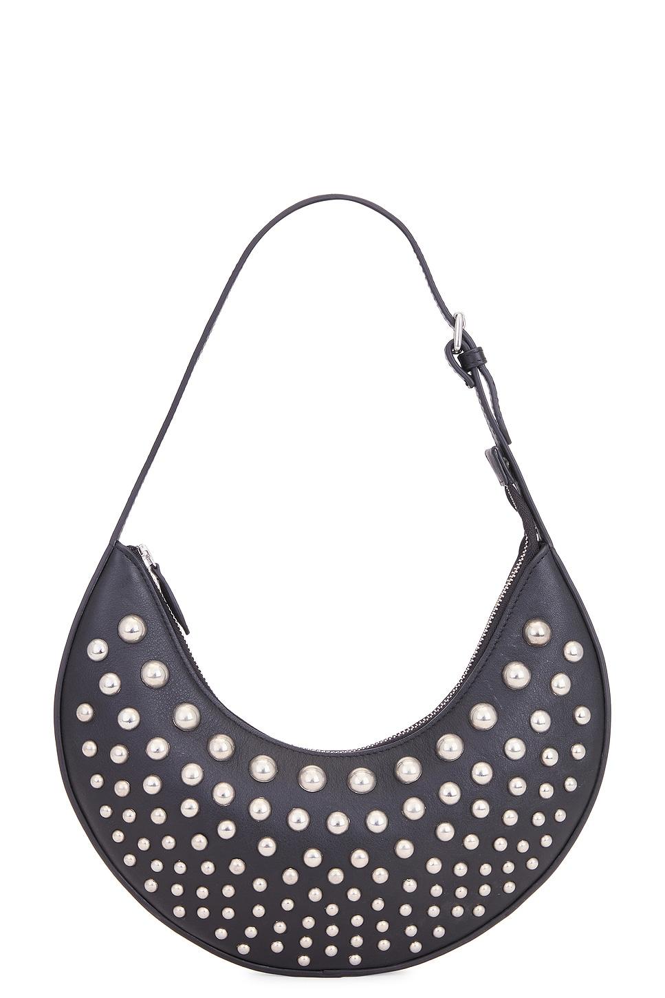 studded moon bag
