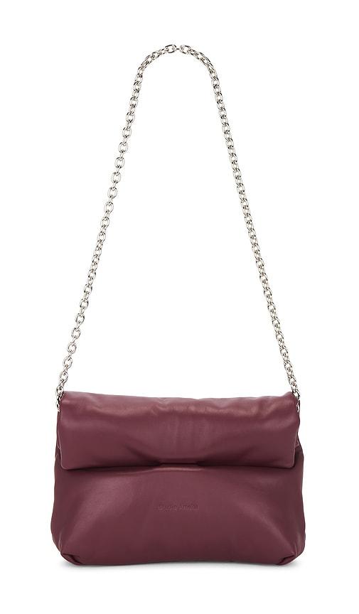 studio amelia cloud clutch in burgundy.